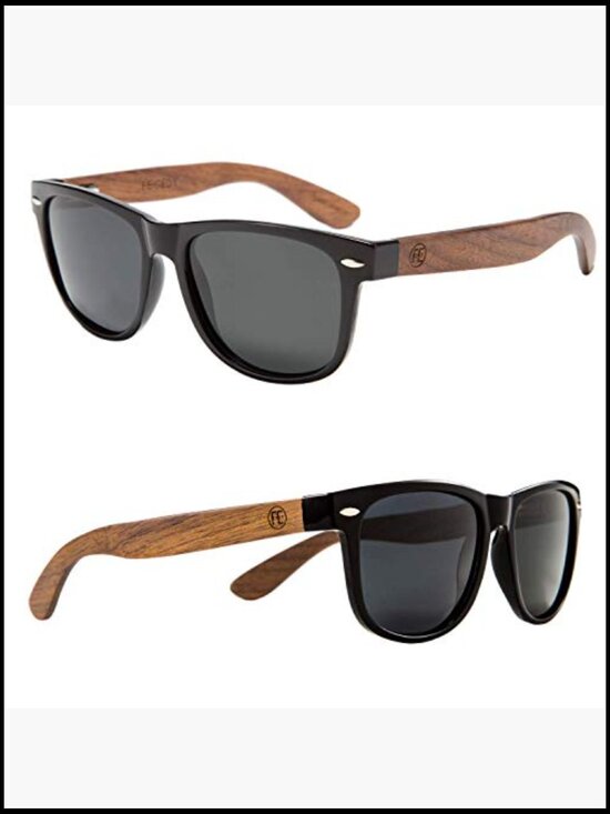Polarized Wood Sunglasses HD UV400 Driving Fishing Golf